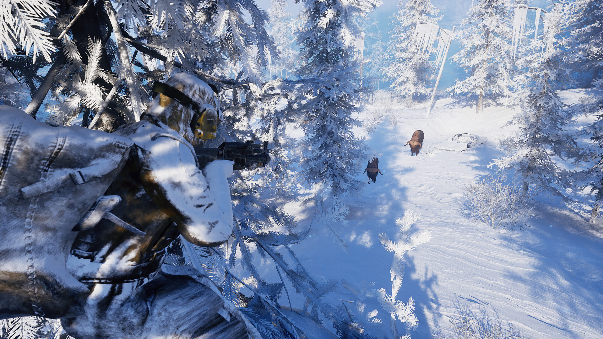 Official Permafrost screenshot showing a dramatic frozen post-apocalyptic landscape